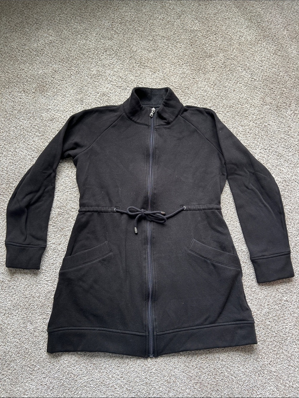 UGG Black Full-Zip Drawstring Waist Jacket